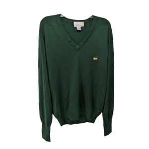 Slazenger Augusta National Golf Shop Masters Pullover Sweater Long Sleeve L Vint